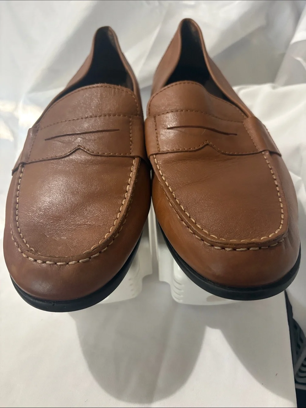Rockport Men's Tan Leather Penny Loafers